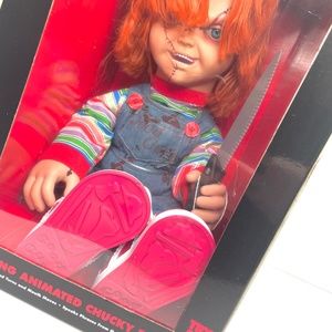 Talking Animated Good Guy CHUCKY Doll In Original Packaging, With Knife